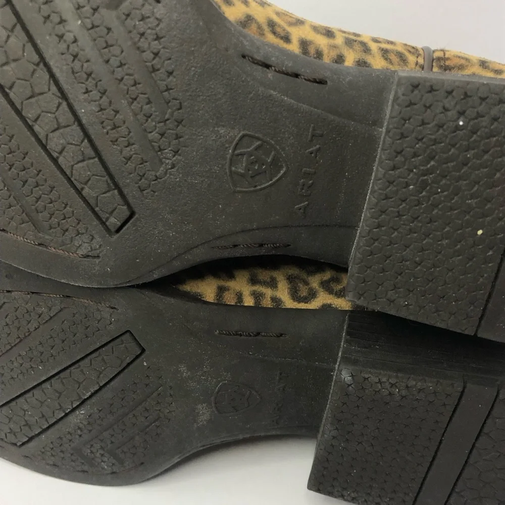 Ariat Kids Prime Time Western Boots Faded Leopard Size 4.5 EUC